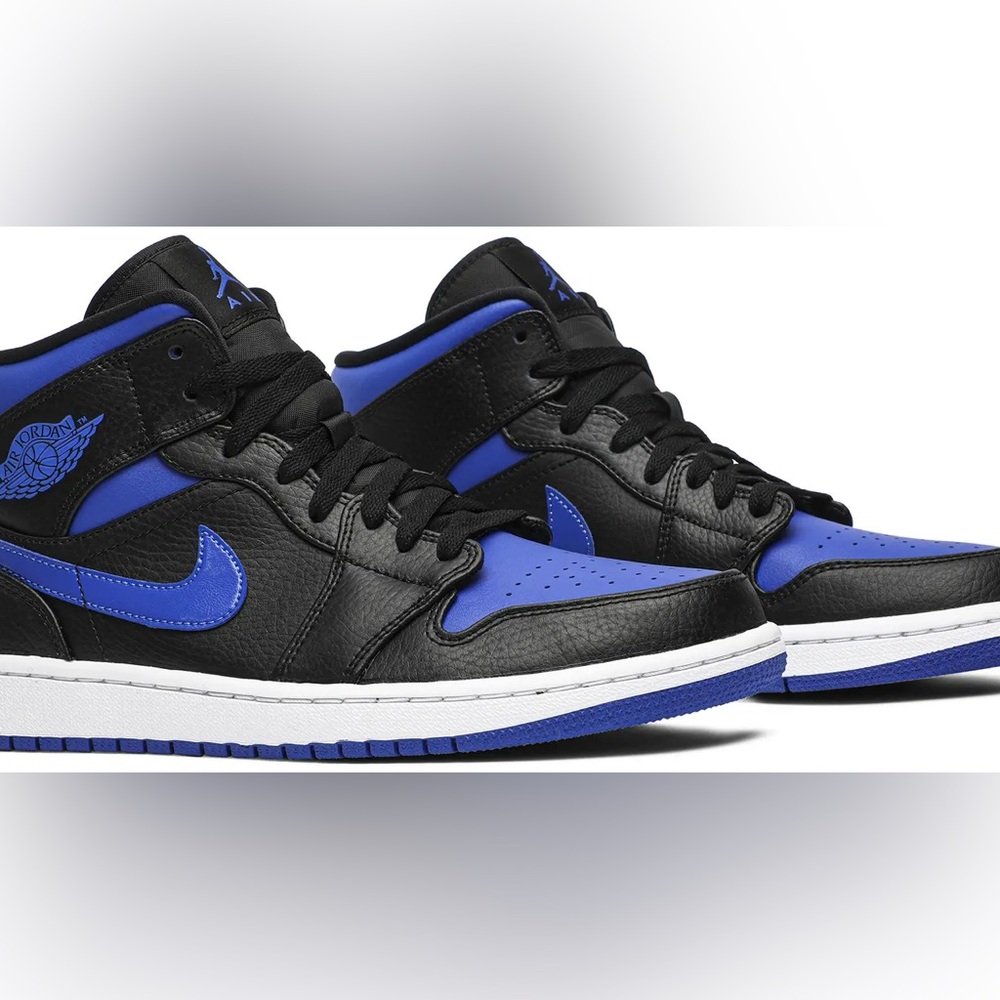 NEW IN BOX - 100% Authentic - Air Jordan 1 Mid - Hyper Royal - Mens Size 12